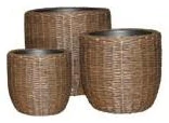 PV Flat Round Vase Big A: D52H50